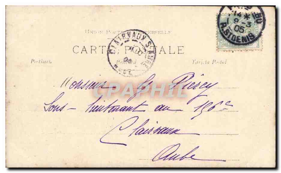 Femme en robe longue — avec bouquet — Reutlinger Paris, série N°67 — Verso