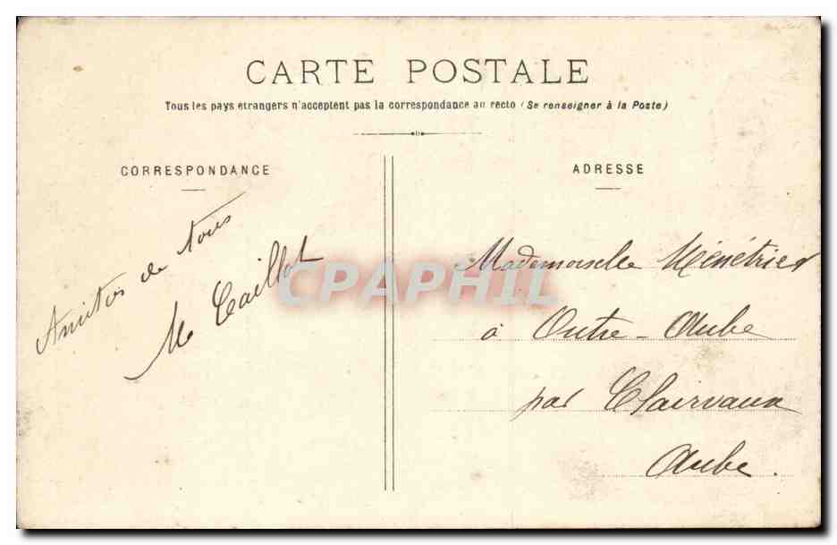 Richebourg l'avoue CPA Frontispice Eglise 15eme — Back