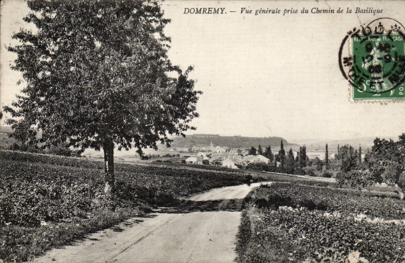 Domremy — Vue générale prise du Chemin de la Basilique