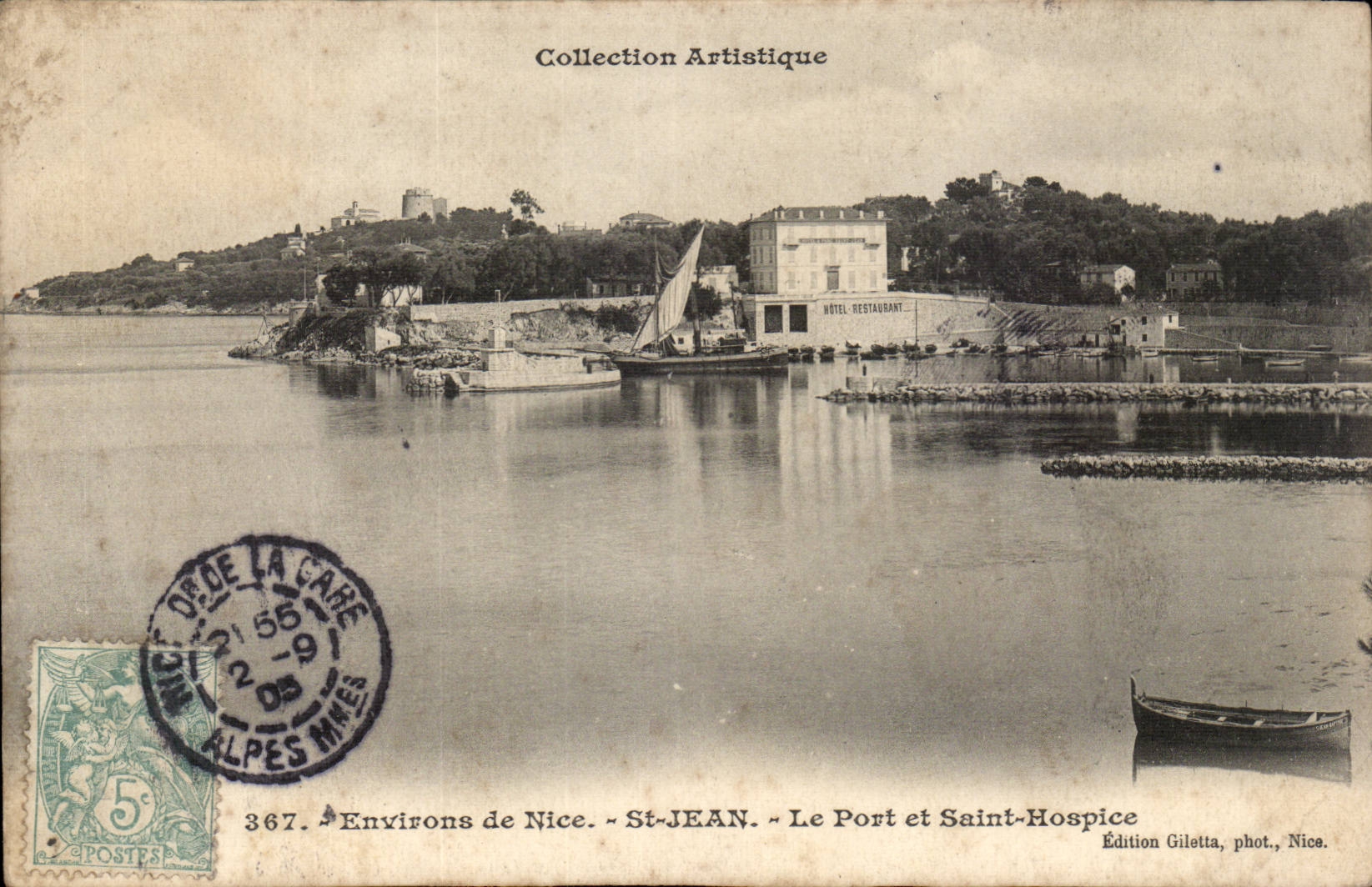 Environs de Nice - St-Jean - Le Port et Saint-Hospice — Édition Gilettà, phot., Nice, n°367