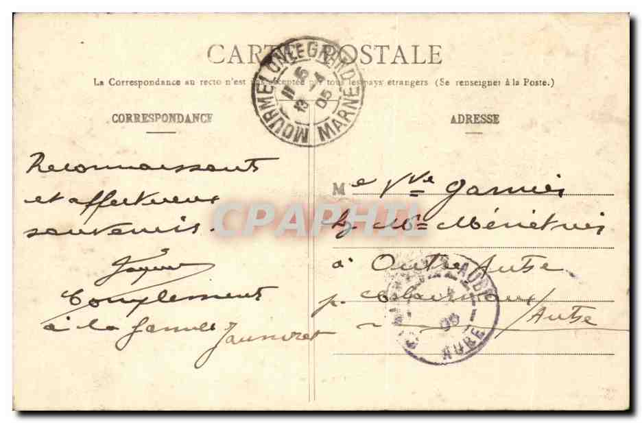 Moumelon le Grand et le Camp de Chalons Vue prise en ballon - CPA  — Back