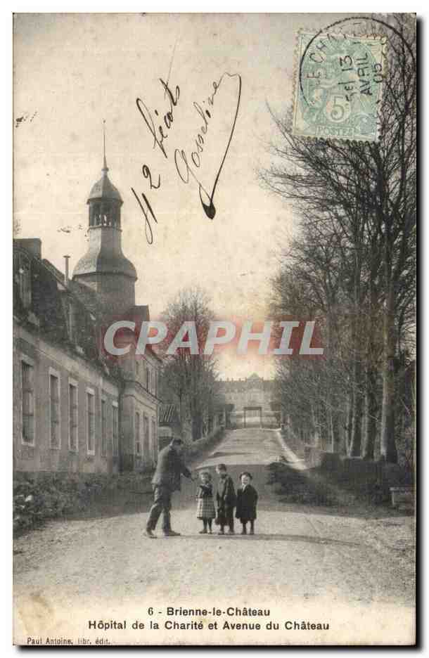 Brienne-le-Château — Hôpital de la Charité et Avenue du Château — Paul Antoine, lib. édit.