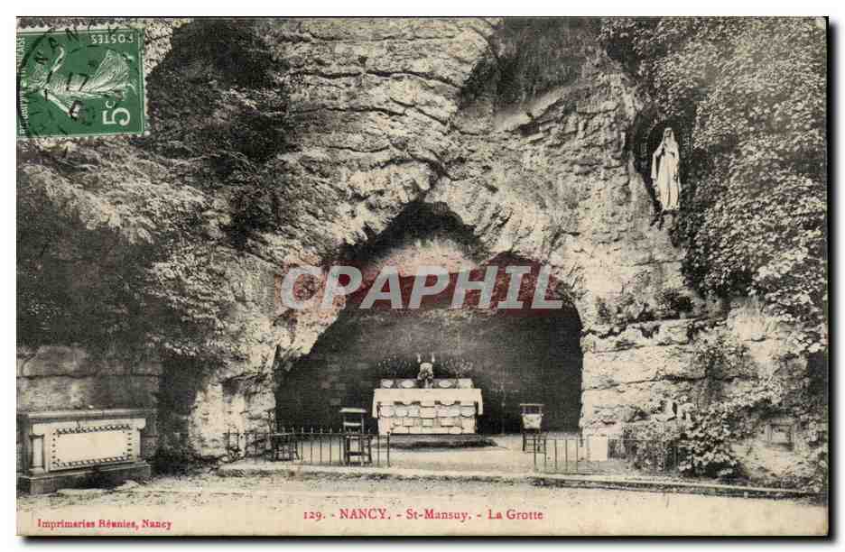 Nancy - St Mansuy - La Grotte - CPA 