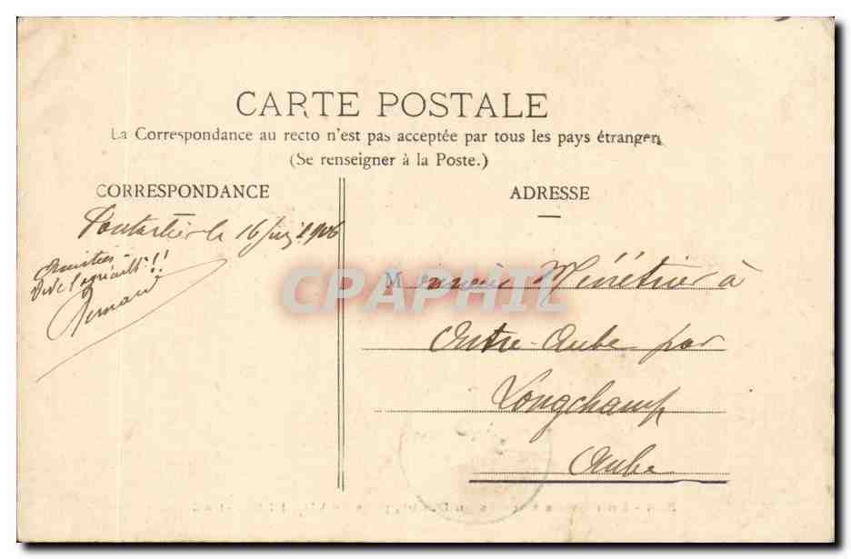 Pres de Villiers le Lac - CPA  — Rückseite
