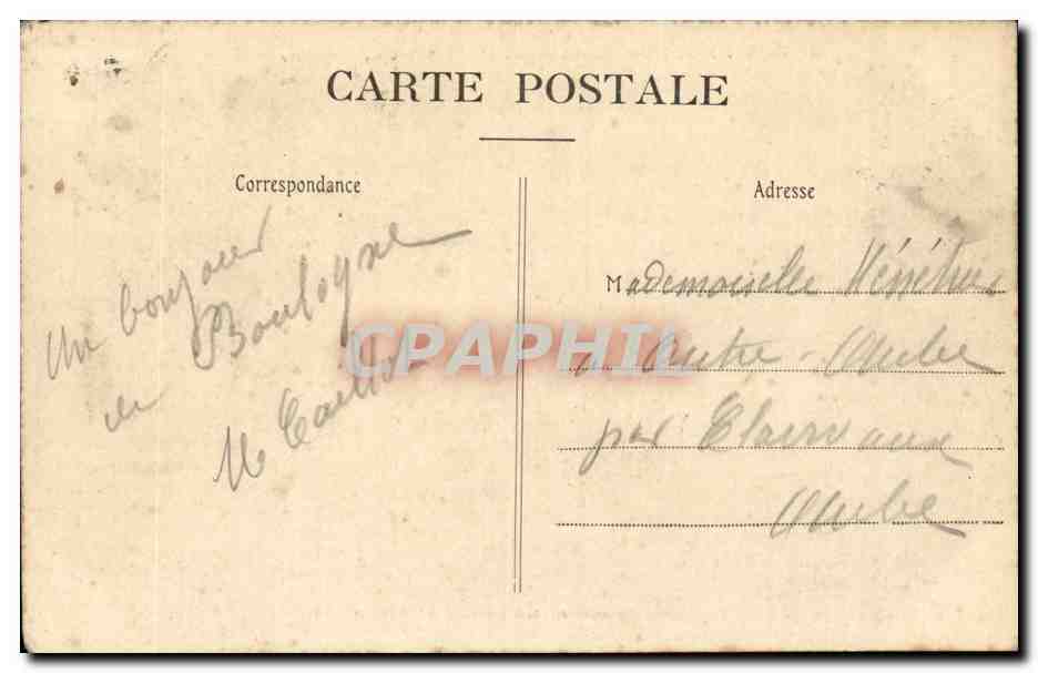 Boulogne-sur-Mer — La Ville, vue du Casino — Stévenard, édit. — Verso