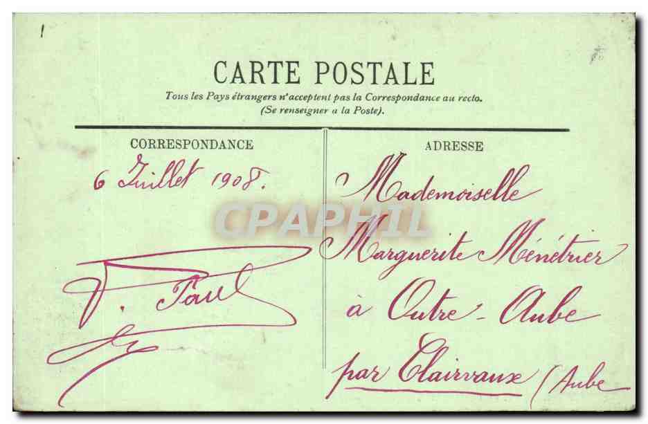 Un Coin de la Pépinière — LL. — Verso