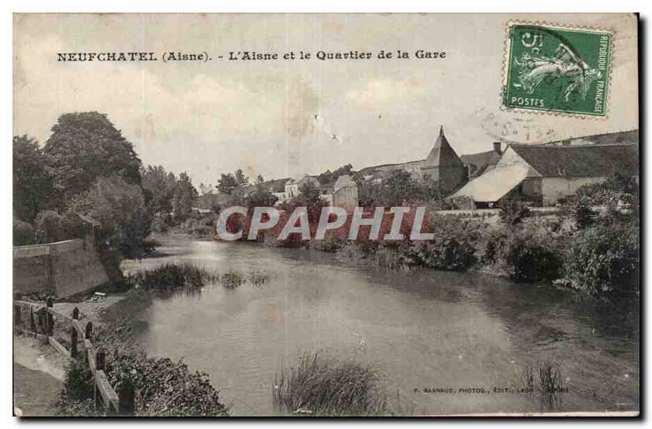 Neuchatel - L'Alsace et le Quartier de la Gare - CPA 