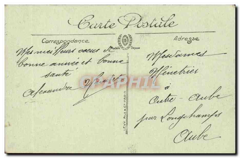 Le Havre - Vue prise de Sanvic - CPA  — Rückseite