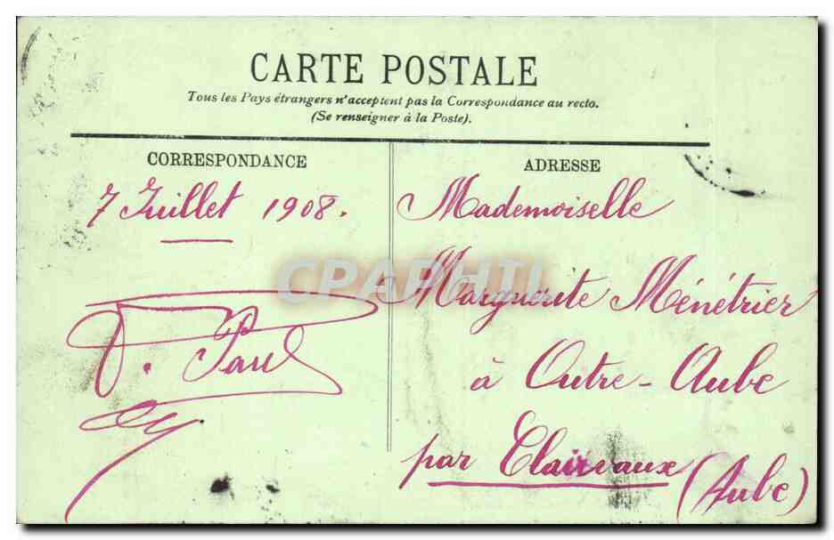 Nancy - Le Palais du Gouvernement - CPA  — Verso