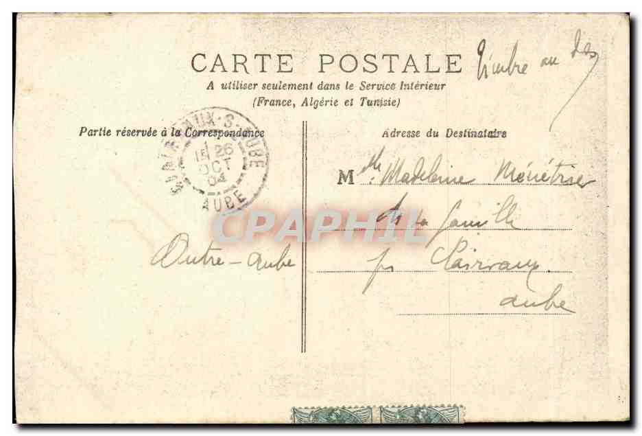 Fantaisie - Femme - Lise Fleuron - Prof Stebbing - CPA  — Verso