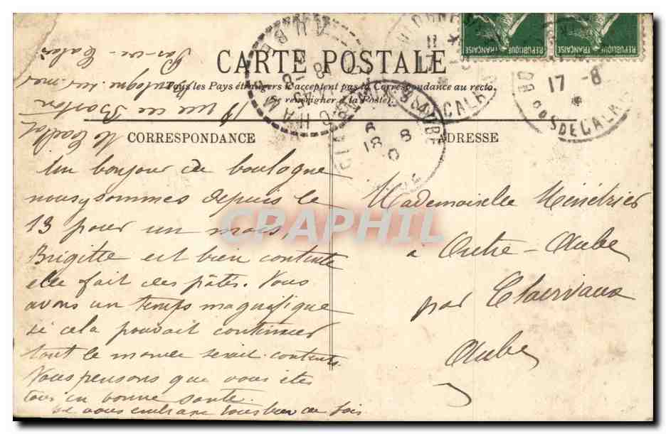 Boulogne sur Mer L'arivee du Poisson - la peche - pecher - fish - fishing - CPA  — Verso