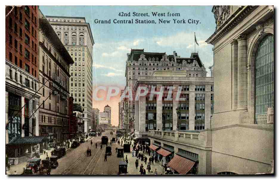 Etas Unis - United States - 42nd Street West from Grand Central Station New York City - CPA 