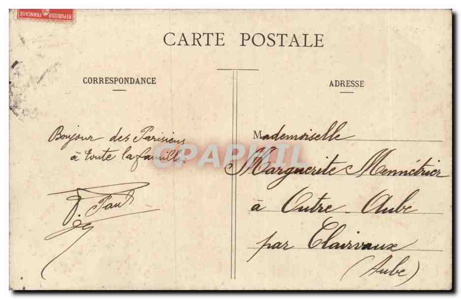 Paris 8 - Palais de L'Elysee - CPA  — Verso