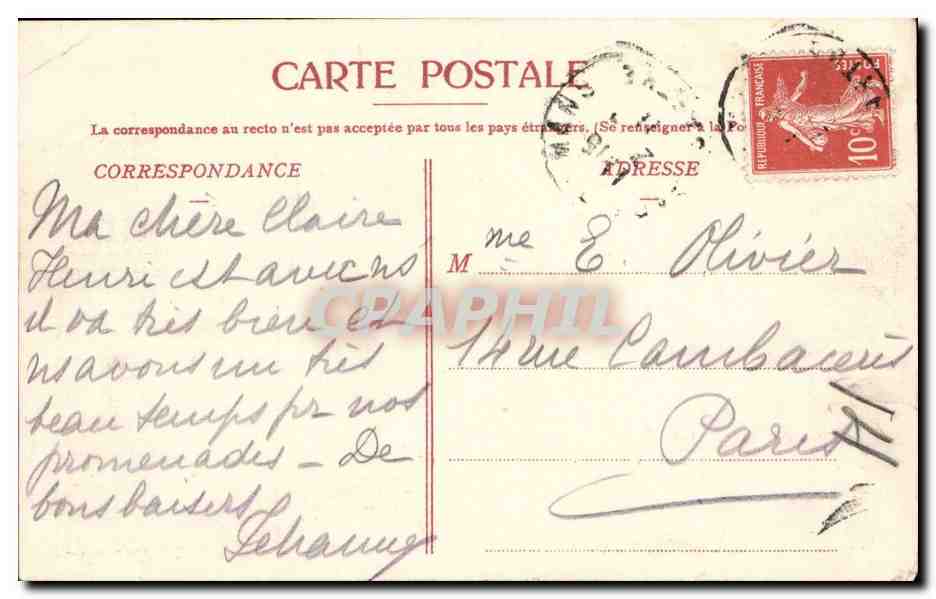 Le Mans CPA La maison de la reine Berangere (vieux Mans) — Rückseite