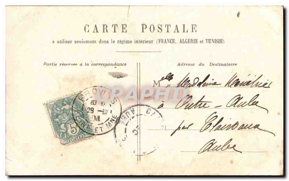 Enfants en costume folklorique — scène de jeu — Éditeur E.P.Y. n° 1904 — Rückseite