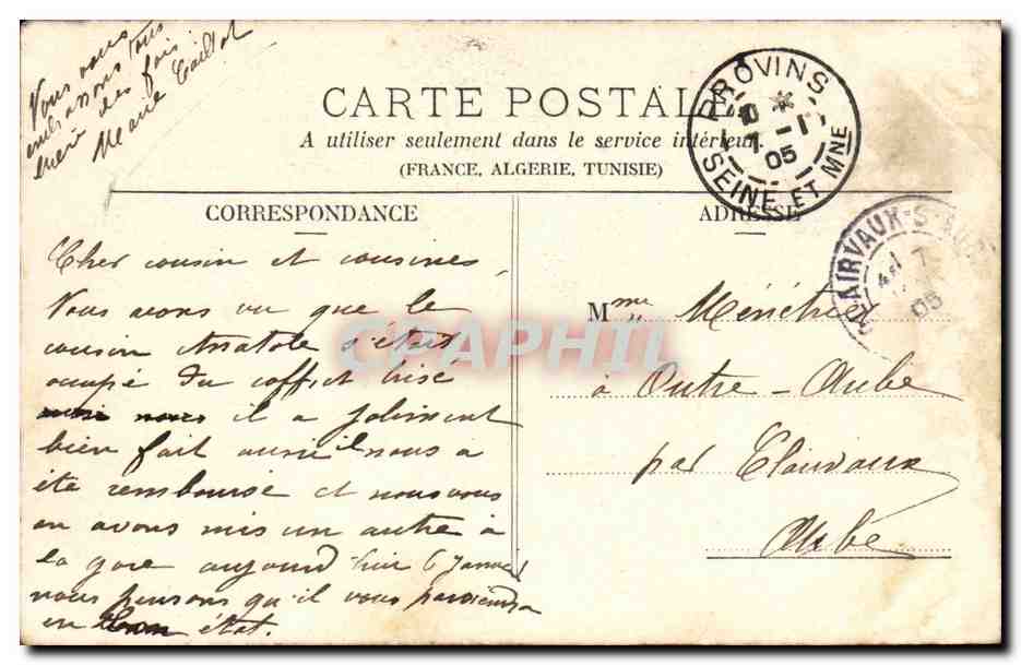 CPA Fantaisie Enfant la lecon de danse — Rückseite