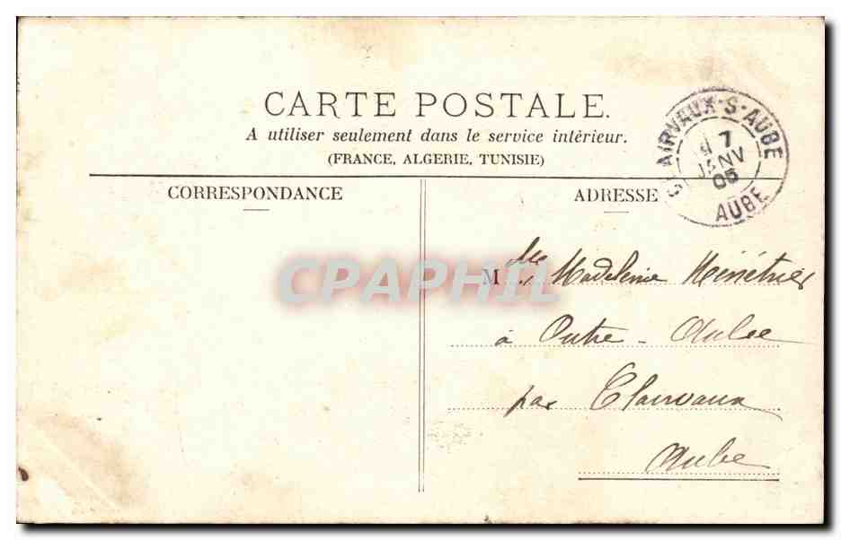 CPA Fantaisie Enfant la lecon de danse — Rückseite