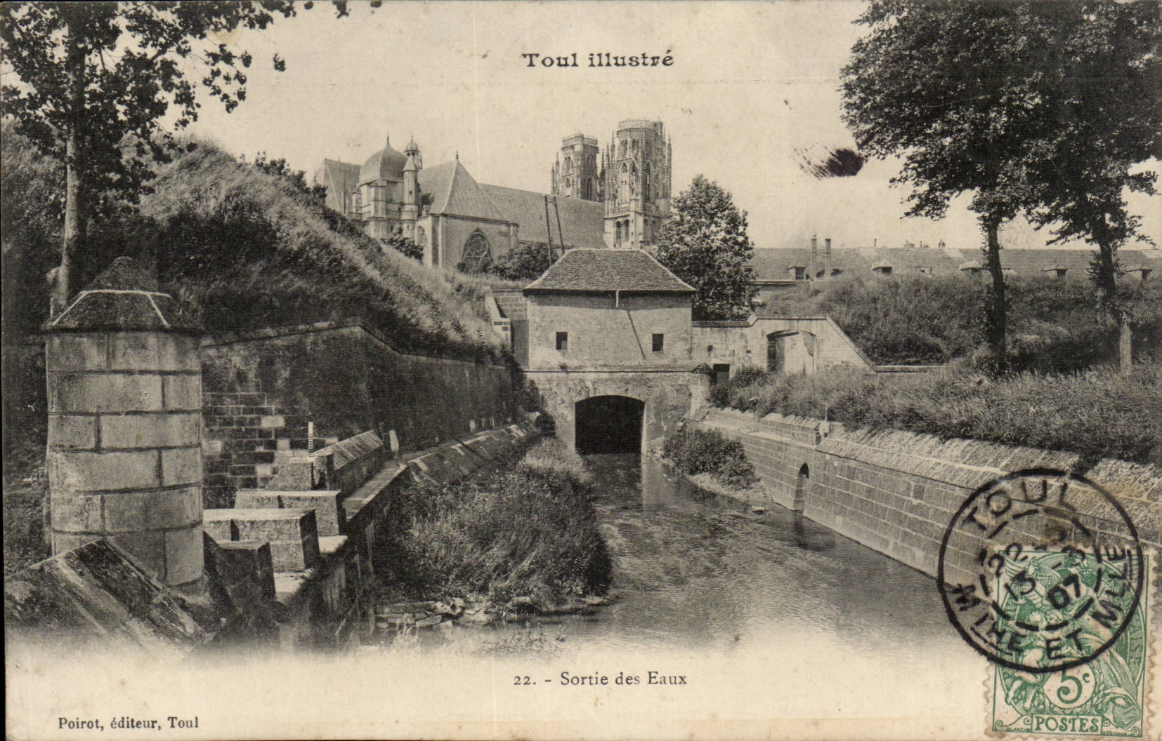 Toul illustré — Sortie des Eaux — Poirot, éditeur, Toul