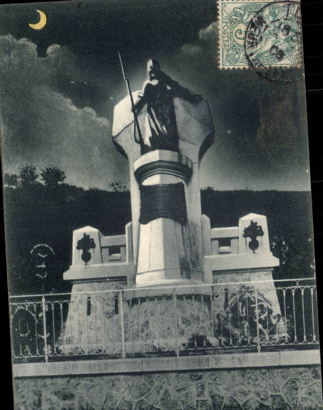 Statue de la Liberté — monument nocturne — Edit. Laurent, Toul