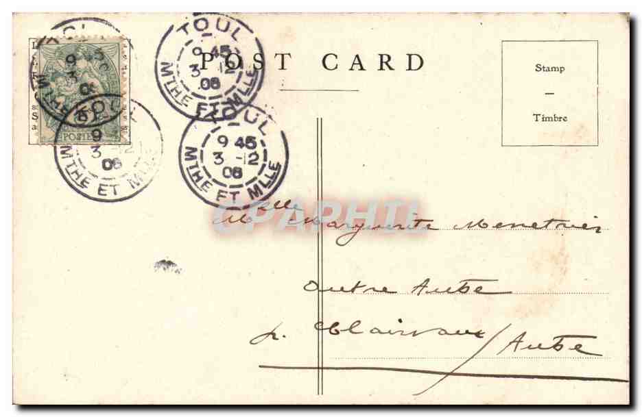 Etas Unis - New York - Niagara Falls Toul handstamp - CPA  — Rückseite