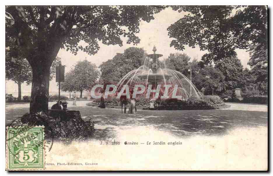 Suisse - Schweiz - Geneve - Le Jardin anglais - CPA 