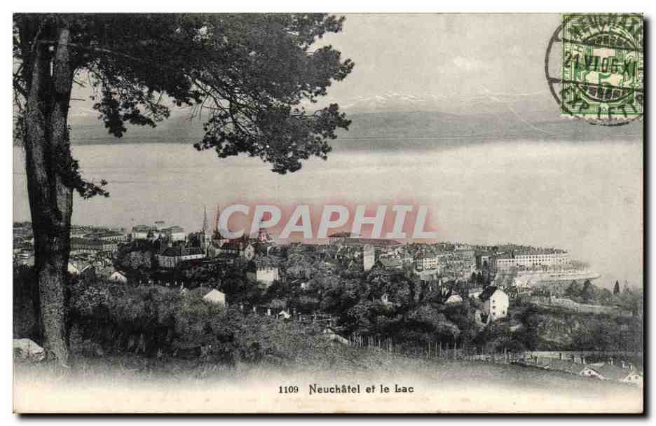 Suisse - Schweiz - Neuchatel - et le Lac l - CPA 