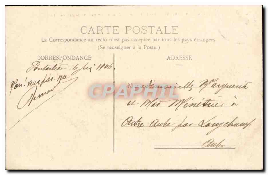 Les Rapides de la Loue aux Gorges de Noaillat — Senod & Pons — n° 231 — Verso