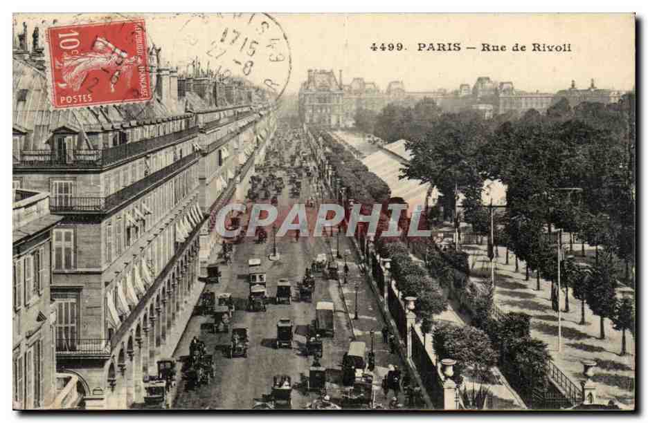 Paris - Rue de Rivoli - CPA 