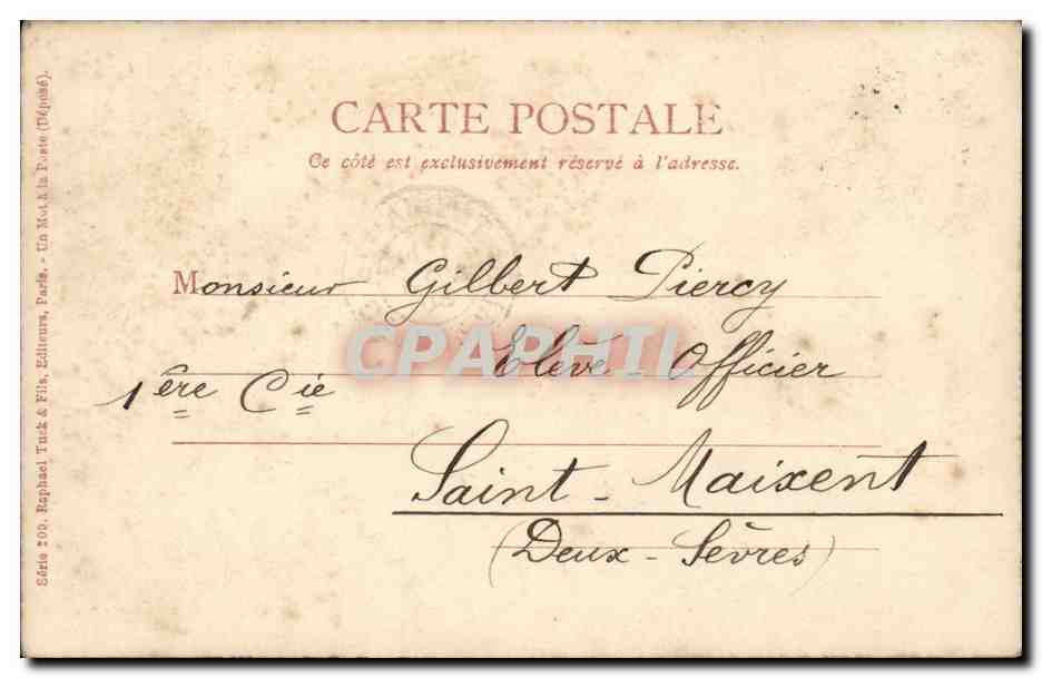 Costumes - Theatre - Mme Rejane dans Mme Sans Gene - CPA  — Verso