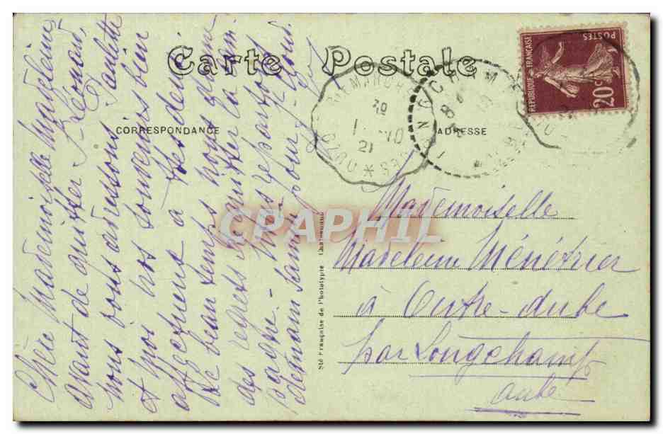 Suisse - Schweiz - St Leonard Foret de Marchenoir - Carrefour d'Aulainville - CPA  — Rückseite