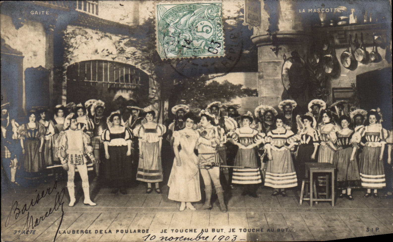 Lauberge de la Poularde — 3e acte — Théâtre de la Gaîté, Paris — éditée par S.I.P.