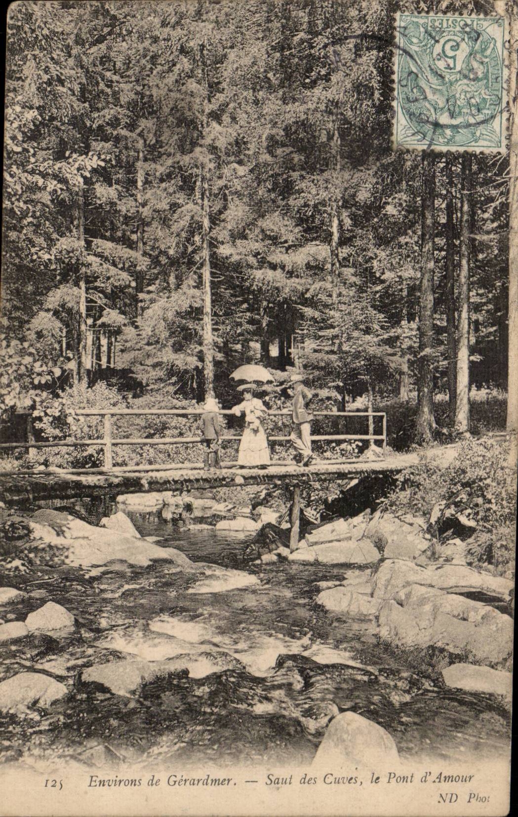 Environs de Gérardmer — Saut des Cuves, le Pont d'Amour — ND Photo