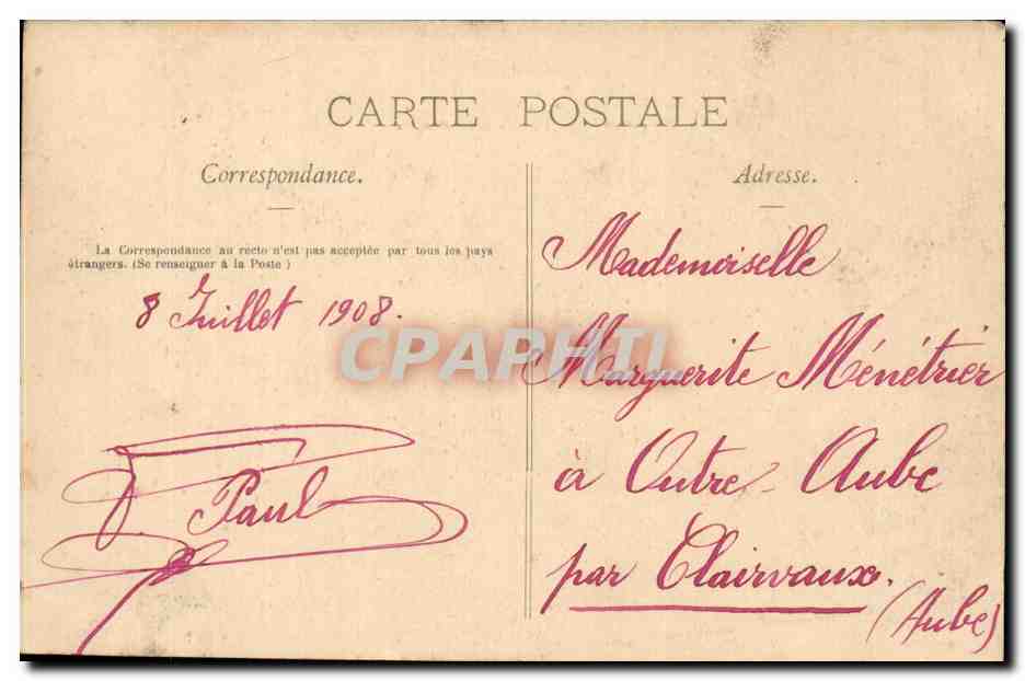 Avenue de Toul à Dommartin — La Lorraine Illustrée, n°60 — Rückseite