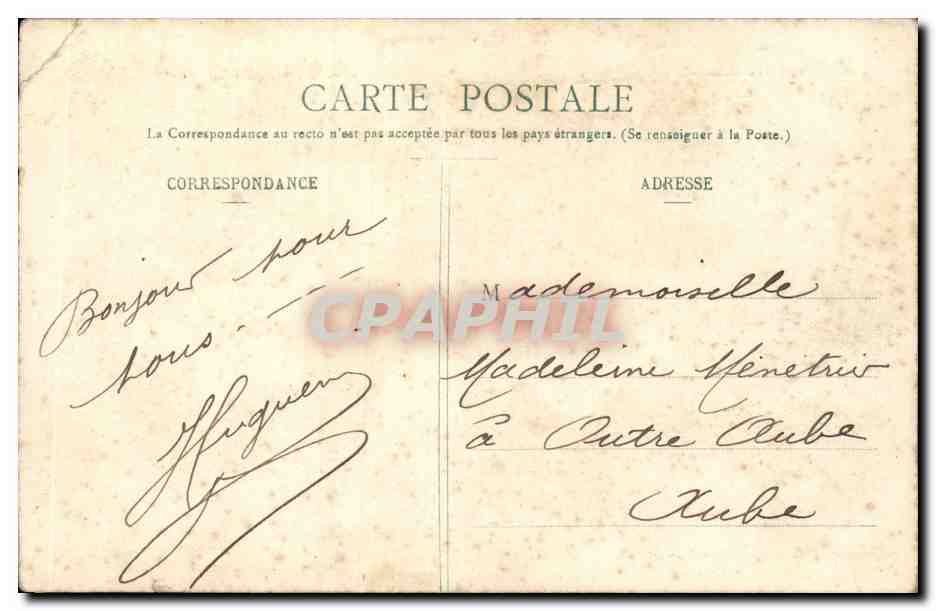Bruyeres - Vue des Casernes d'Infanterie prise au Dessus de la Gare pres de L'Entree - CPA  — Rückseite