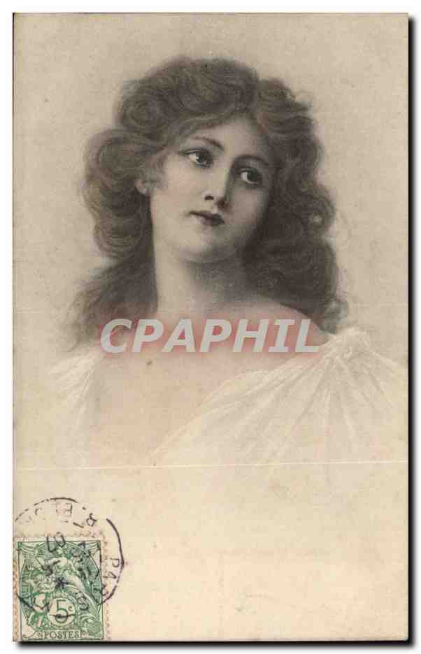 Junge Frau mit welligem Haar — M. M. Vienne, Nr. 227