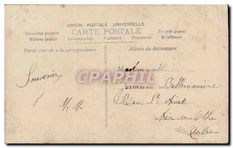CPA Fantaisie Fantasy Je vous les donne avec un gros baiser Enfant — Rückseite