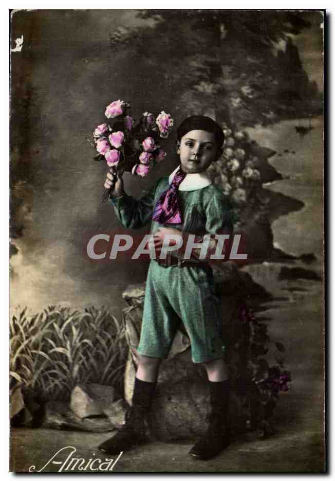 CPA Fantaisie Fantasy Enfant Amical souvenir