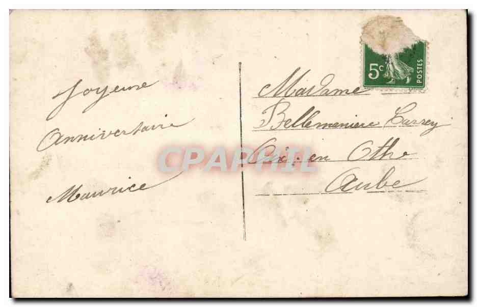 CPA Fantaisie Fantasy Enfant Amical souvenir — Rückseite