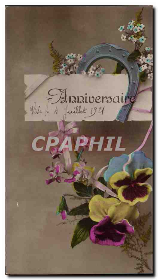 Anniversaire — Anniversaire du 4 juillet 1924 — sans éditeur ni numéro visible