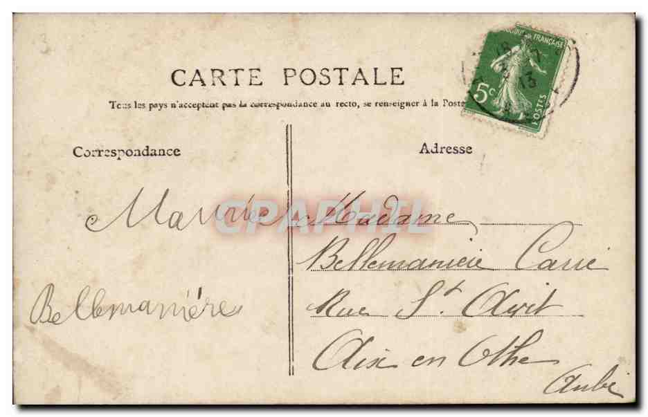 CPA Fantaisie Fantasy Joyeux anniversaire Enfant — Rückseite