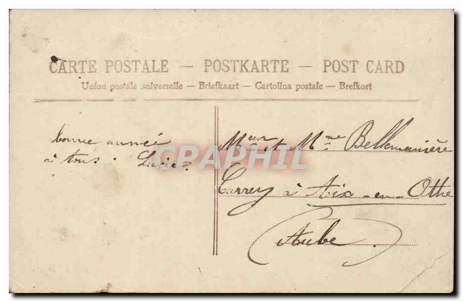 CPA Fantaisie Fantasy Heureuse annee — Verso