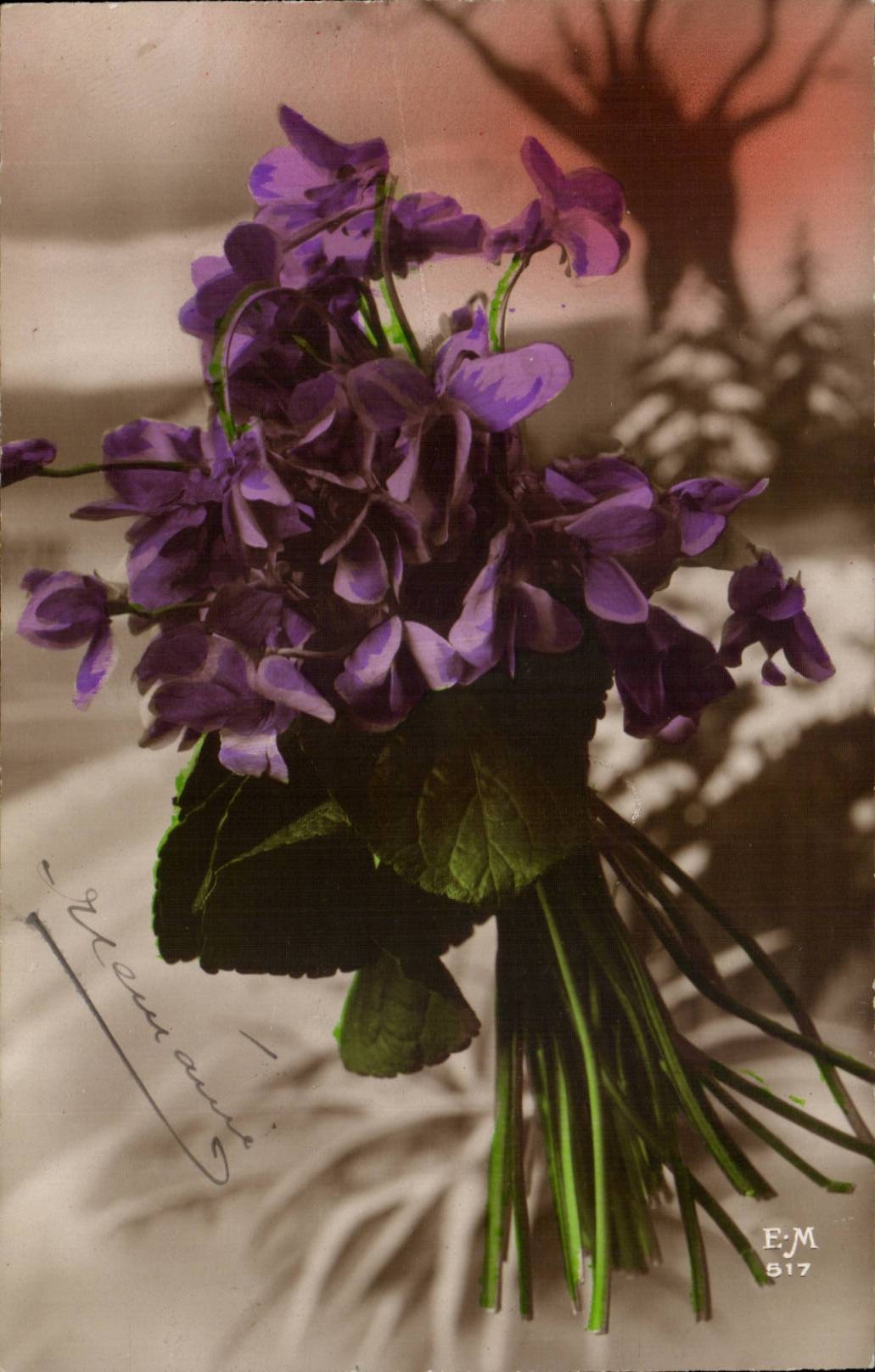 CPA Fantaisie Fantasy Fleurs