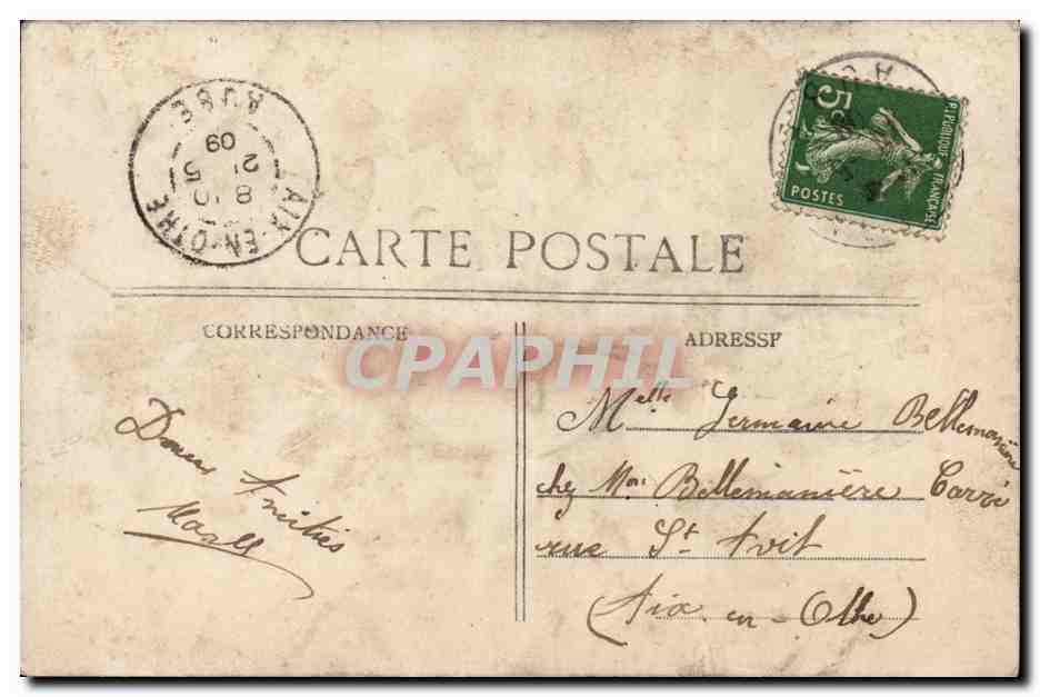 CPA Fantaisie Fantasy TEndre souvenir Enfants — Verso