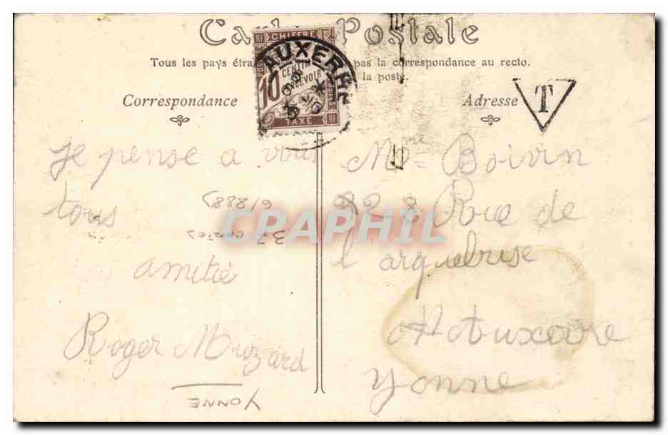 Laroche — Le Pont — Tonlot, éditeur — Auxerre — Rückseite