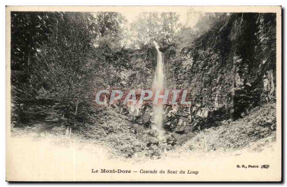 Le Mont Dore CPA Cascade du saut du loup (wolf)