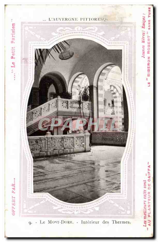 Le Mont-Dore - Intérieur des Thermes — Journal général Robert, série 'L'Auvergne pittoresque' n°9