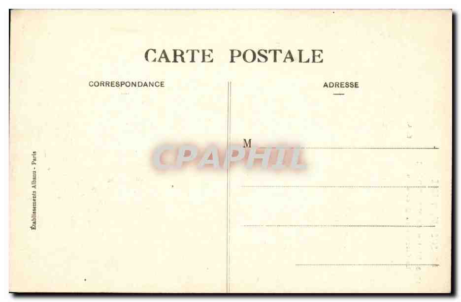 Le mont Dore CPA La cascade du Queureuilh — Verso