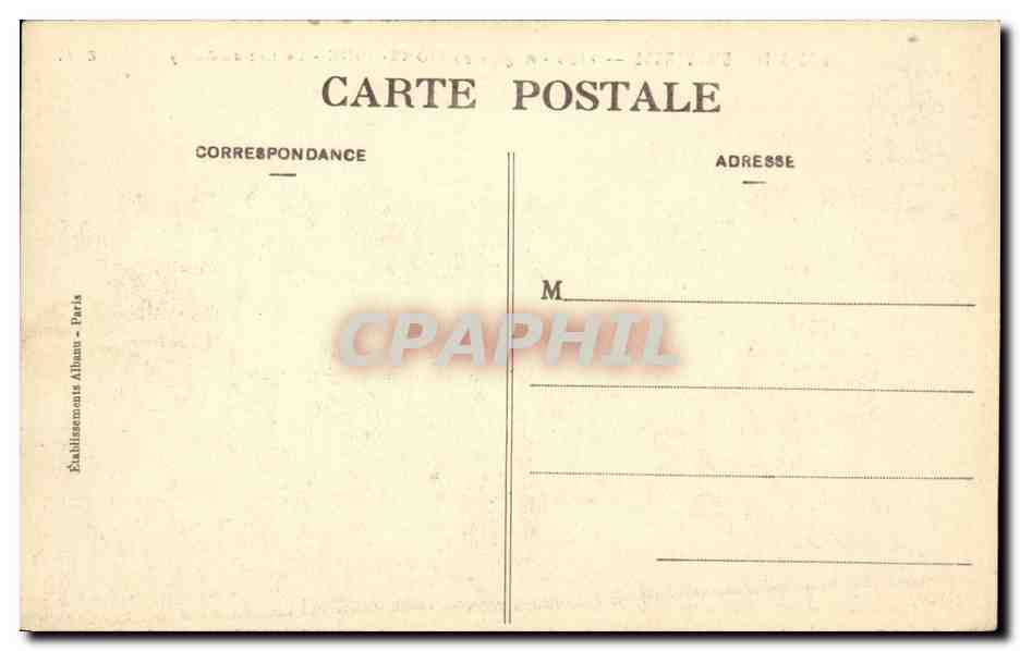 Le mont Dore CPA Le lac du Guery — Verso