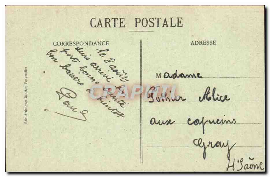 LUXEUIL-les BAINS — Rue du Chêne — La Haute-Saône illustrée, n°4 — Reverso