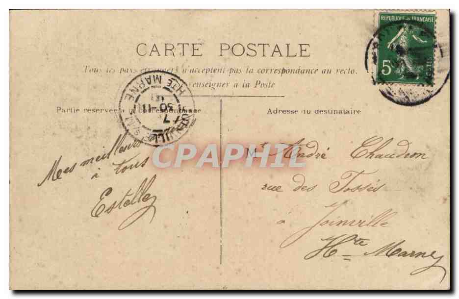 Fantaisie - Bonne Fete - Enfante adorable - darling girl with curly hair - CPA  — Verso